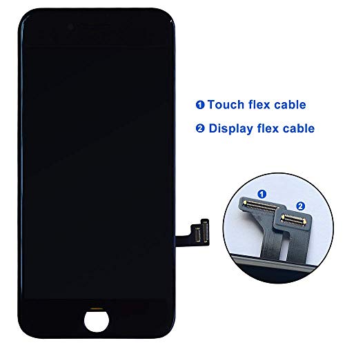 SZRSTH Compatible with iPhone 7 Plus Screen Replacement Black 5.5 Inch LCD Display with 3D Touch Screen Digitizer Frame Full Assembly Include Full Free Repair Tools Kit+Instruction+Screen Protector - Thumbnail 2