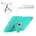 iPad Mini 4 Case,iPad Mini 4 Retina Case,BENTOBEN 3 in 1 Hybrid [Soft&Hard] Heavy Duty Rugged Stand Cover Shockproof Anti-Slip Anti-Scratch Full-Body Protective Cases for iPad Mini 4,Mint Green/Gray