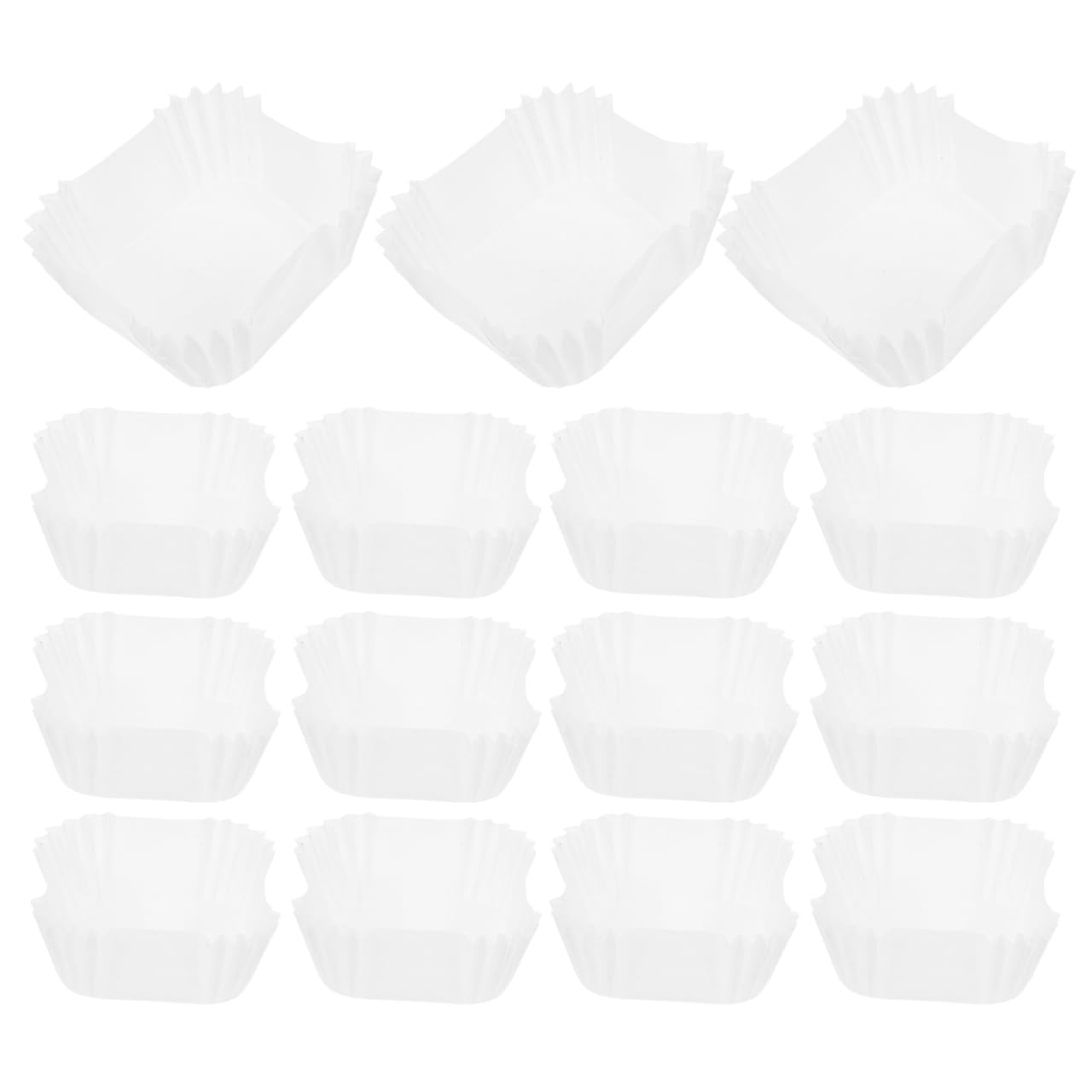 SEWOART 1000Pcs Square Cupcake Liners 2.56 Inch Disposable Paper Muffin Cups for Baking Cupcake Wrappers Ideal for Weddings Baby Showers Parties and Home Use