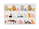 32 pcs Miniature Ornament Dollhouse Fairy Garden Animal Zoo Set