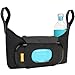 Munchkin Brica Stroller Organizer Plus with Phone Viewer and Wipes Case, Black