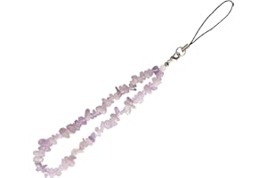 Poagoep Phone Charms Phone Chain Strap Cell Phone Lanyard Wrist Strap Natural Gem Stone Charms for Phone AirPods Women Girls