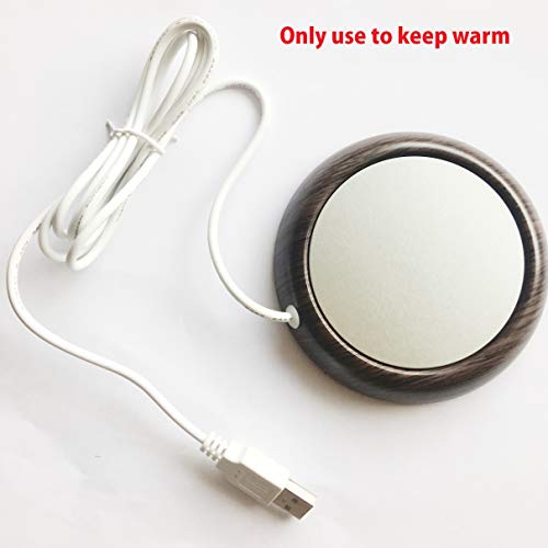 LazyU USB Mug Warmer, Tea and Coffee Mug Warmer, Electric Cup Beverage Warmer for Water Coffee Tea Dedicated to Coffee Lovers and Office Workers