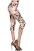 Leggings Depot High Waisted Tie Dye & Fabric Print Leggings for Women-Capri-Q547, Made in Mars, Plus Size