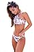 CUPSHE Women's Fresh Flower Printing Tank Padding Bikini Set Swimsuits (M)