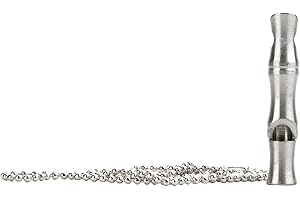 LOGOFUN Dog Training Whistle Bird Training Stainless Steel Whistle Pet Training Tools Metal Emergency Whistle for Bird Pigeon Parrot Supplies - Stainless Steel Color