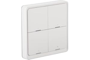 LUCKDANO Scene Controller Light Switch, for Smart Home Devices and Scenes Controller Cordless Remote Control Wall Panel Trans