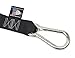 PowerTye 1.5in x 6.5ft Heavy Duty Ratchet Tie-Down Straps with Soft-Tye and Carabiner Hooks - 1,000 lb Working Load Limit / 3,000 lb Breaking Strength - Made in USA - Red/Black Pair