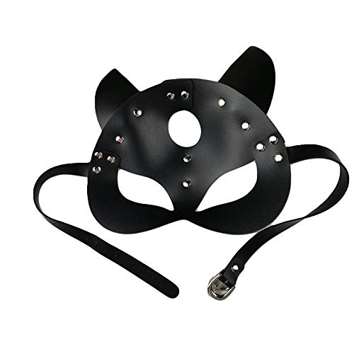 Maschera-In-PU-di-Misura-Regolabile-con-Rivetti-Sexy-E-Affascinante-Porta-Diversi-Effetti-Visivi-Maschera-Misteriosa