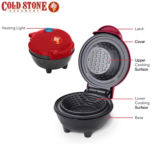 Cold Stone Creamery Waffle Maker, Mini Waffle Bowl Maker, Electric
