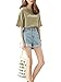 Season Show Girls Denim Shorts Retro High Waisted Jeans Shorts Pant M Blue