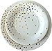 Party Plates and Cups -72 & 144 Piece Fancy Paper Plates with Cups- Gold Polka Dot Paper Plates and Cups- 9