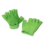 Makhry Moisturizing Spa Gloves Half Finger Touch Screen Gloves Gel Line with Essential Oils and Vitamin E