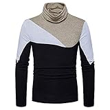 Sunhusing Men's Sweatshirt Slim Warm Color