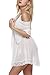 Avidlove Women Lingerie 3 Pieces Chemises Lace Babydoll Mini Sleepwear Set White XL