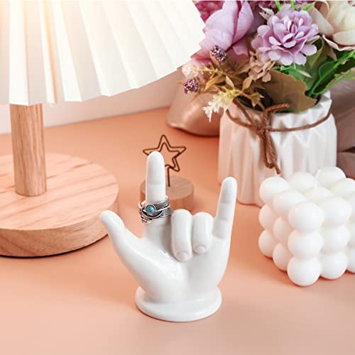 PUDDING CABIN Hand Ring Holder I LOVE YOU Gifts For Women