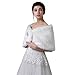 Rosalindbridal Wedding Bridal Faux Fur Wrap Shawl Cape Stole