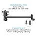 ShowerMaxx, 10 Inches Stainless Steel Adjustable Shower Arm Extender, Adjustable Height and Angle For Fixed, Rain, Handheld Shower Heads, Universal NPT 1/2 inch Connector, Oil Rubbed Bronze Finish