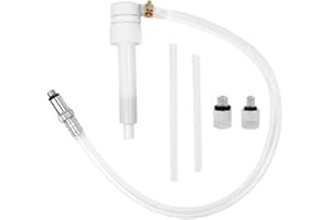 Lower Unit Gear Oil Pump with 3/8 Inch Metal Swivel Adapter for Most Marine Outboard Motors, Includes 2 Suction Tubes and 3 A