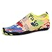 CIOR Men Women Kid's Barefoot Quick-Dry Water Sports Aqua Shoes with 14 Drainage Holes for Swim, Walking, Yoga, Lake, Beach, Garden, Park, Driving,SYY04,yellow,38