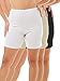 Underworks Womens 100% Cotton Cuff Leg Bloomers 8-inch Inseam White-Beige-Black 3-Pack X-Large 41-42 HIPS