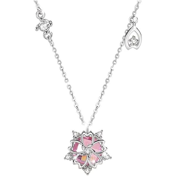 Amazon.com: KOZUKI Sakura necklace cherry blossom necklace sakura