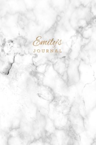 Emily's Journal: Personalized Marble + Gold Emily Notebook | 120-Page Lined: Volume 9 (Personalized Journals)