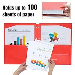 EOOUT 10 Pack Binder Folders 2 Pocket File Folders
