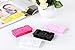 Keyzone Lovely Fake Eyelashes Earrings Necklace Container Rose Jewelry Box Mirror Storage