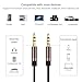 Aleicx 4.5FT Audio Cable for Skullcandy Hesh 3, Hesh 2, Hesh,Crusher,Grind Headphones Replacement Cord with Inline Remote/Microphone for iPhone Android (Brown with Mic)thumb 4