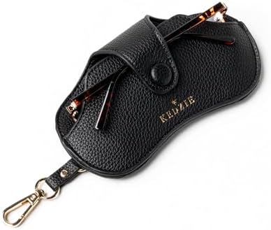 PU Sunglasses Pouch with Holster Clip and Key Ring - Slim Protective Case for Orsus Soft Slip-In Glasses Case with Pocket Belt Clip  main image 4
