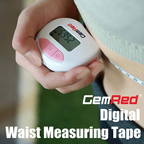 GemRed Digital Body Circumference Tape Measure Waist Bicep Measure with