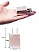 USB Wall Charger, Weiup [3-Pack] 1.0A 1-Port USB Home Travel Plug Power Adapter For iPhone 8/8 plus, iPhone X, iPhone 7/7Plus 6/6s 6/6s plus 5S, Samsung S8 S7 S6 S5, HTC, LG ,Gold Silver Rose Gold