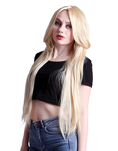 Hde women hair wig [32" long straight] for anime c…