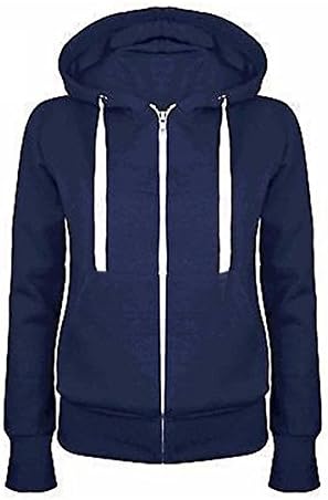 Firengato Hooded Sweatshirts With Zipper Large Size Clothing，S-5XL (XXXXL, Blue)