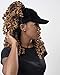 Satin Lined Baseball Hat for Women | Ponytail or Half Hair Opening | No Breakage Scrunchies Velvet Hat for Curly, Thick, Natural Hair | Natural Hair Baseball Hat in Velvet Black