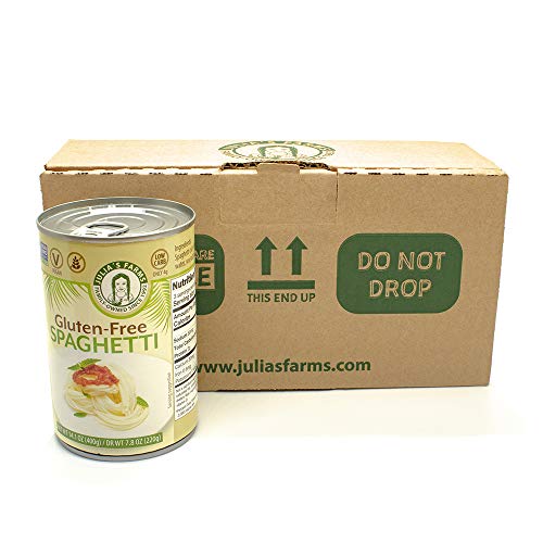 Julia's Farms GlutenFree Spaghetti 6 Cans Hearts of Palm Spaghetti