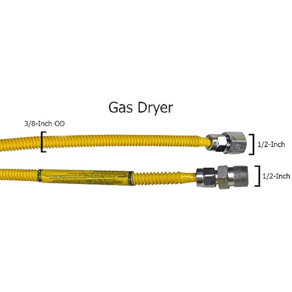 101215 Flexible Pipe Fittings Coated Gas Appliance Supply Line, 72