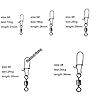 Shaddock-Fishing-210piecesbox-Fishing-Swivel-Snap-Connectors-Size-2-4-5-6-8-High-strength-Fishing-Rolling-Swivels-with-Nice-Snaps-Fishing-Tackle-Kit-100-CopperStainless-Steel