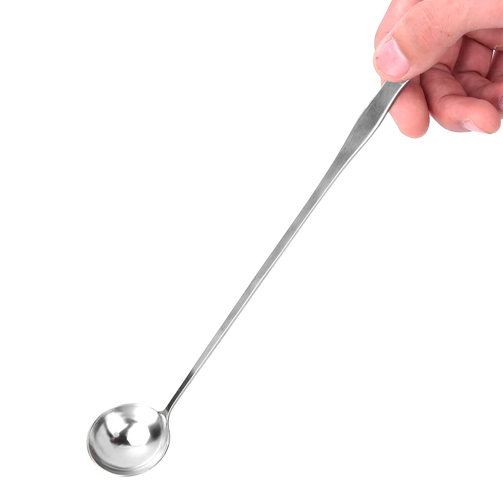 Stainless Steel Long Handle Mixing Spoon, Candle Stirring Spoon, Stir Sticks, Candle Wax Spoon, for Coffee Tea Wax Candle (Long Handle Mixing Spoon)