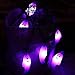 RECESKY 60 LED Halloween String Lights - 20ft Orange Ghost Battery String Light with Timer, 8 Modes, Waterproof - Spooky Decor for Outdoor Patio Yard Home Bedroom Holiday Party Decorations