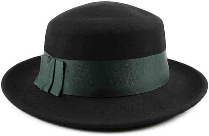 dark green derby hat