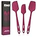 3-Piece Silicone Spatula Set by Kitouch (Pink) - Professional Quality Spatula Set with 3 Heat-Resistant Spatulas – Nonstick and Dishwasher Safe - Bonus eBook with 20 Easy-to-Follow Recipes