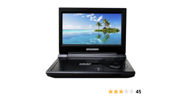 Amazon Com Sylvania Sdvd9000b 9 Inch Portable Dvd Cd Mp3 Player Con Usb Sd Card Reader Bolsa Kit De Coche Ac Dc Adapter Negro Electronica
