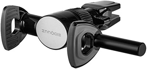 Innogie iD Series One Push Set Car Phone Mount, Universal Air Vent Cell Phone Holder, Car Accessories for iPhone 7 Plus 6s Plus SE Andorid and other Smartphones-Retail Black
