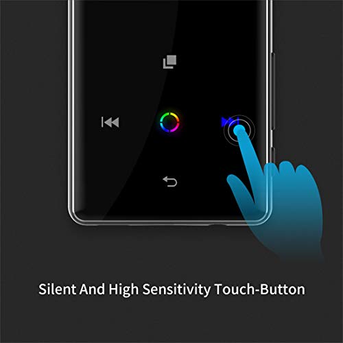 16GB MP3 Player with Bluetooth, Portable Lossless Audio Player Support FM Radio/Recorder, Metal Shell Touch Button Expandable Up to 128GB - Thumbnail 2