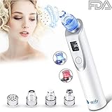 Blackhead Remover Blackhead Vacuum - Pore Vacuum Cleaner Electric Suction Facial Comedo Acne Extractor Tool, Microdermabrasion Machine with LED Display for Women & Men