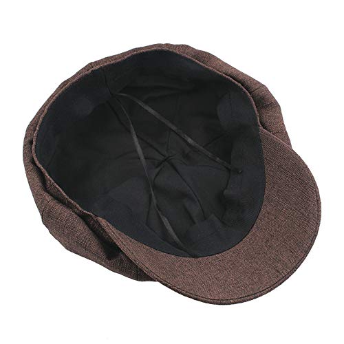 Challyhope Classic Fashion Unisex Outdoor Camo Tactical Plain Cadet Caps Army Military Hats Various Style and Colors Adjustable (Coffee)