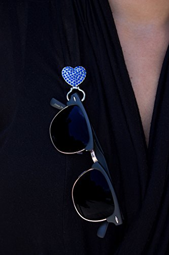 Newbee Fashion - Centerpiece Snap On Magnetic Eyewear Holder with Rhinestones