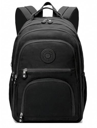Mochila Feminina Masculina Tactel Notebook Escolar Resistente Grande Costas Juvenil Escola Preta
